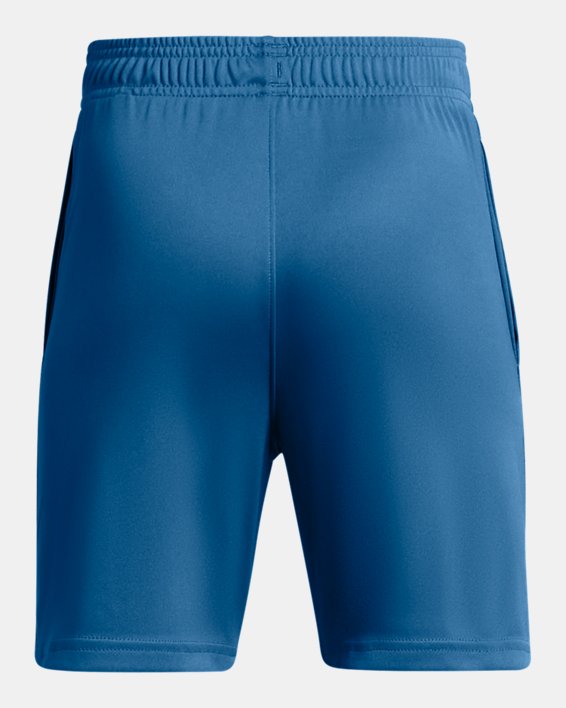 Boys' UA Tech™ Wordmark Shorts in Blue image number 1
